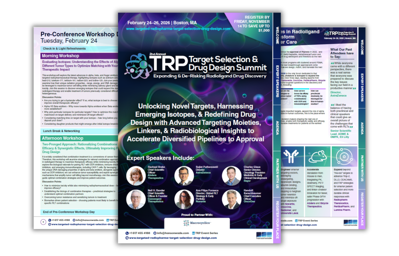 2nd TRP Target Selection & Drug Design Summit 2026 brochure image